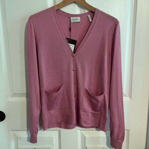 ST.JOHN WOMEN'S WOOL SILK CARDIGAN
